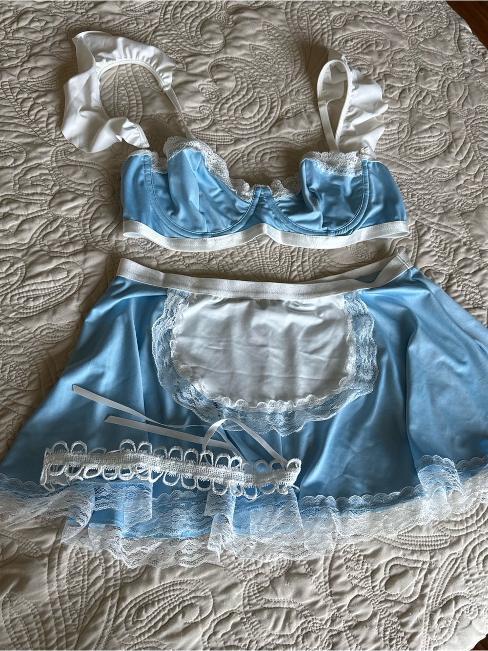 Alice in Wonderland Lingerie or costume Set - size M